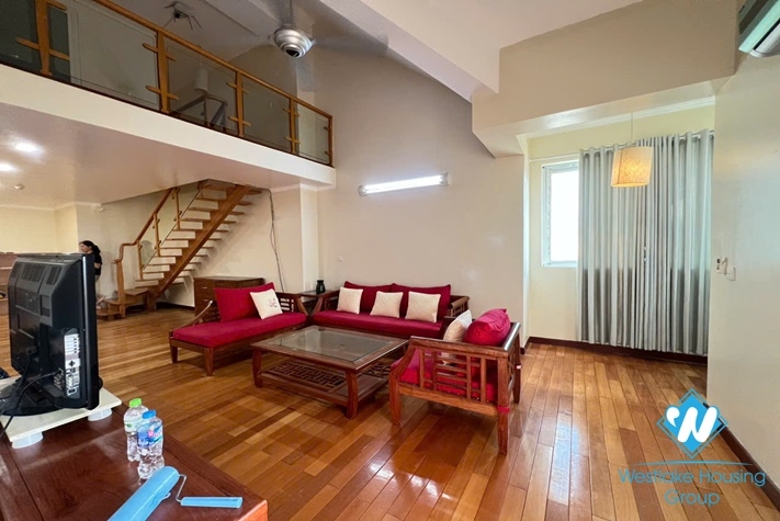 A duplex apartment for rent in E building of Cipputra International Ha Noi City